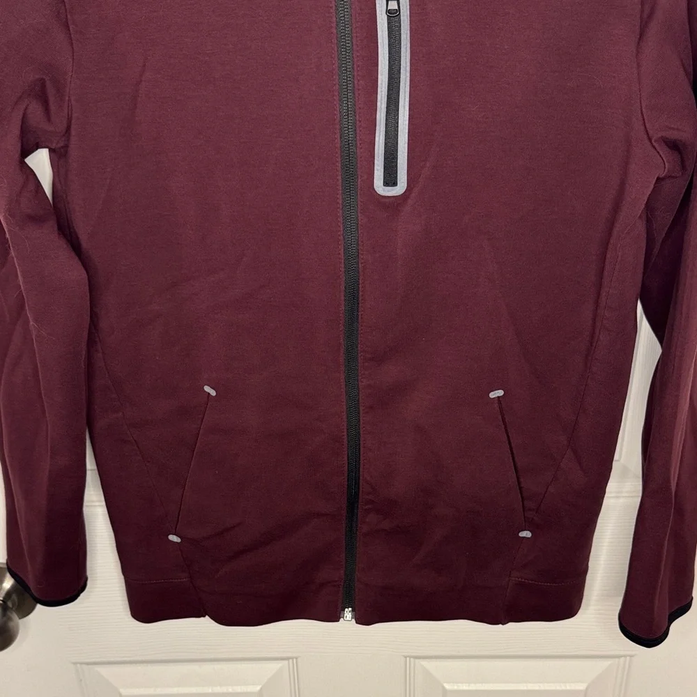 NWOT Old Navy Boys Burgundy Zip-Up Active Sweatshirt